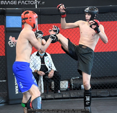 2021-05-02 Milano in the Cage 7 00467 Cesare Conti-Mattia Cecchetto - Shoot boxe Junior -66kg